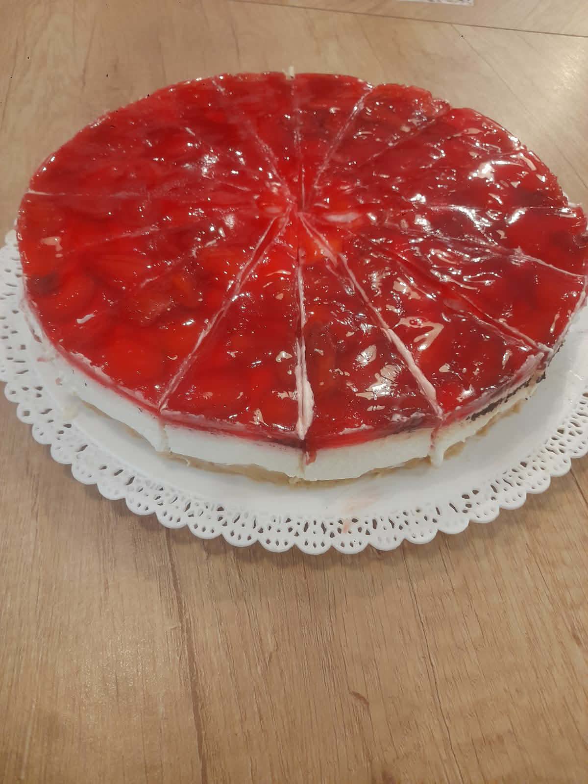 Jahodový cheesecake